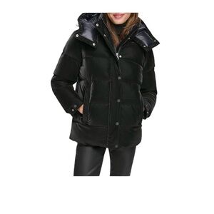 Dkny Women's Black Puffer Jacket
